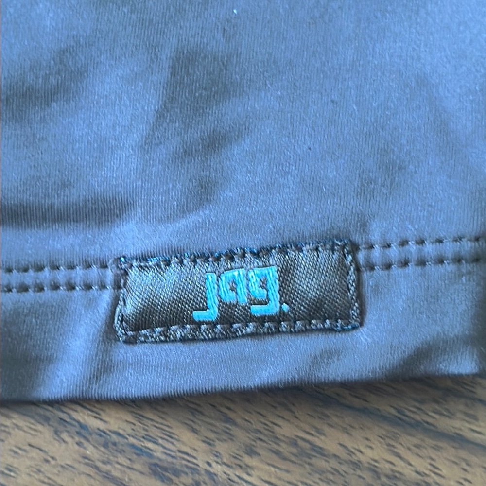Brown JAG Swim Trunks with White Stripes - Picture 5 of 5